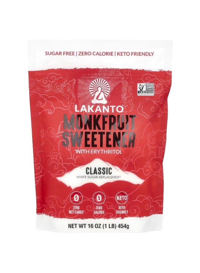 Lakanto, Monkfruit Sweetener with Erythritol, Classic, 16 oz (454 g)